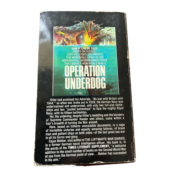 Hitlers Naval War 1974 Cajus Bekker World War II Combat Vintage Paperback - Picture 2 of 3